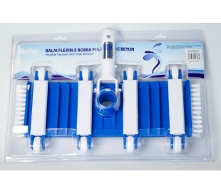 Tête de balai béton avec brosses