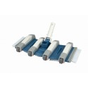 Balai flexible 8 roues 35 cm piscine béton Blue Line