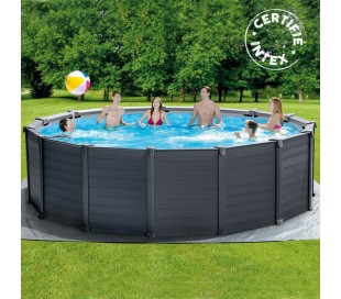 Piscine Hors-Sol Graphite 4,78x1,24M
