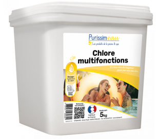 Chlore multifonction galet 250g - 5kg