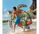Grande tortue de Mer à chevaucher